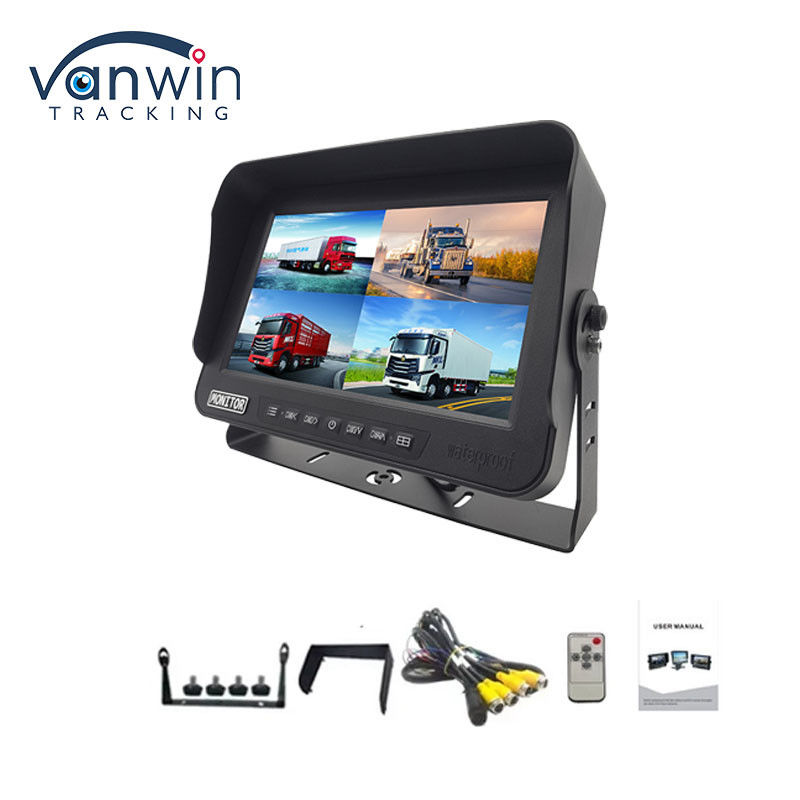 10.1 pouce AHD 1080P MDVR Moniteur 4 canaux Full HD étanche à l'eau Moniteur à écran partagé pour véhicule