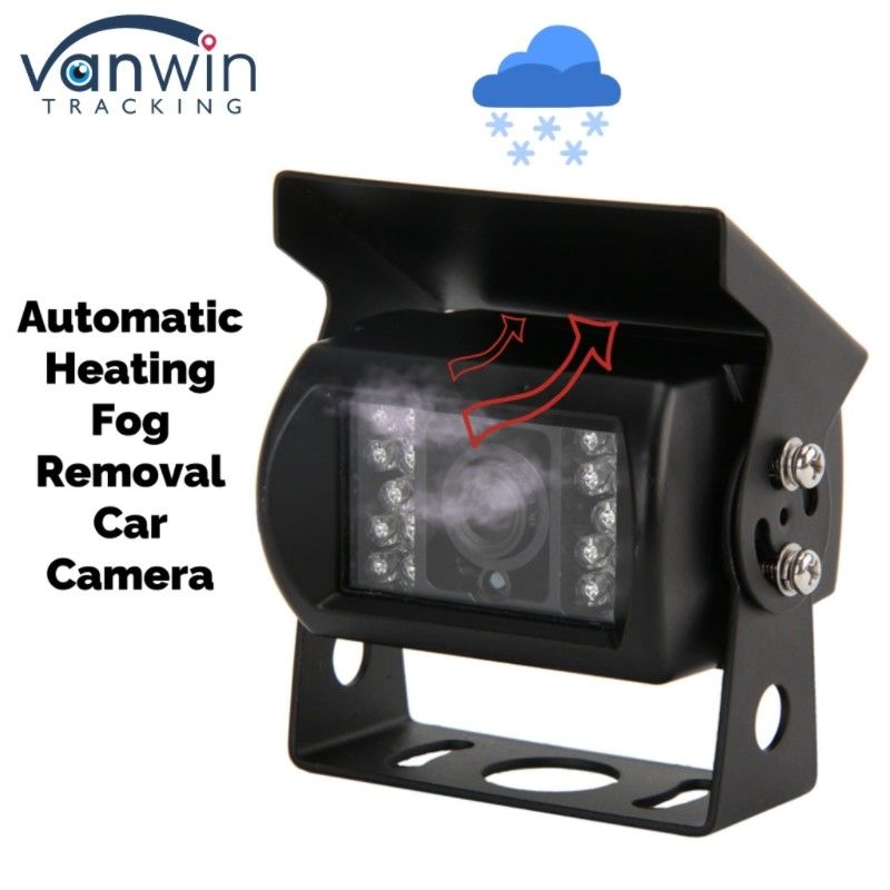 Caméra de voiture résistante aux chocs IP69K haute résistance à l'eau avec chauffage automatique et détecteur de brouillard 4PIN