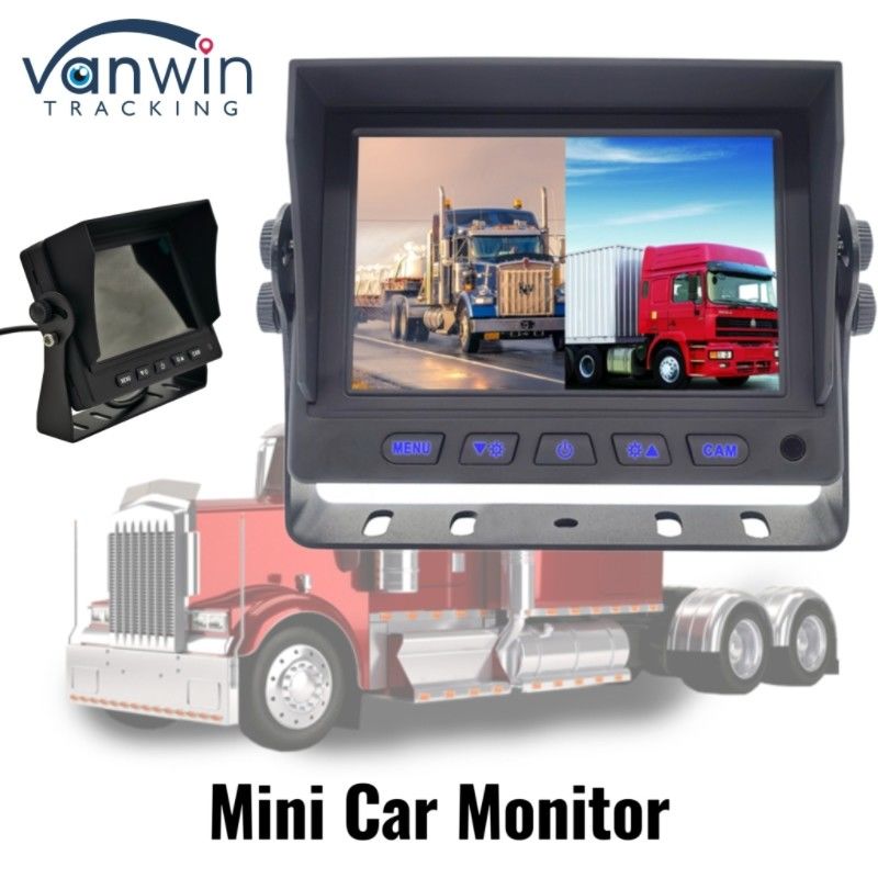Moniteur de voiture mini haute définition 5 "affichage autonome pour taxi et camion de bus