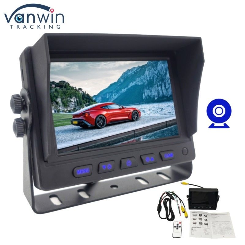 Moniteur arrière de voiture mini 5 pouces Affichage haute définition pour taxi Bus Truck RV