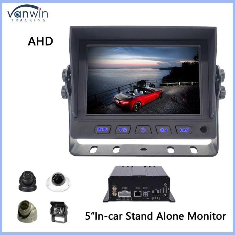 5 pouces AHD LCD Moniteur de voiture Affichage numérique Pour les véhicules USB GPS Pour les camions