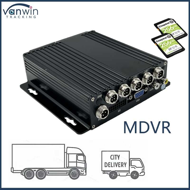 4CH 1080P Carte SD double DVR mobile 4G GPS1080P Fonction GPS du véhicule 12 mois de garantie