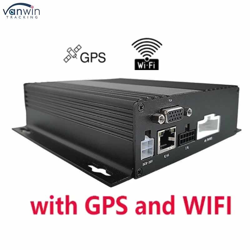Système de moniteur numérique 4CH MDVR 4G SD 1080P Fonction GPS Wifi pour véhicule de taxi de camion de bus