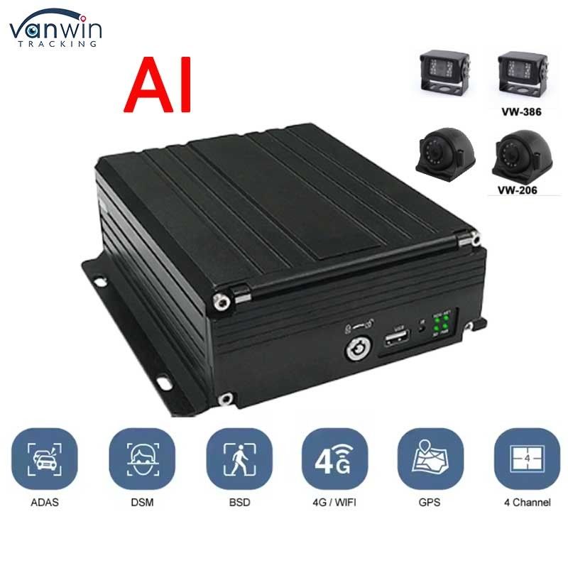 4CH HDD DVR 4G GPS ADAS DMS 1080P HD Support OEM/ODM Système vidéo MDVR pour voiture camion bus MDVR voiture Black Box