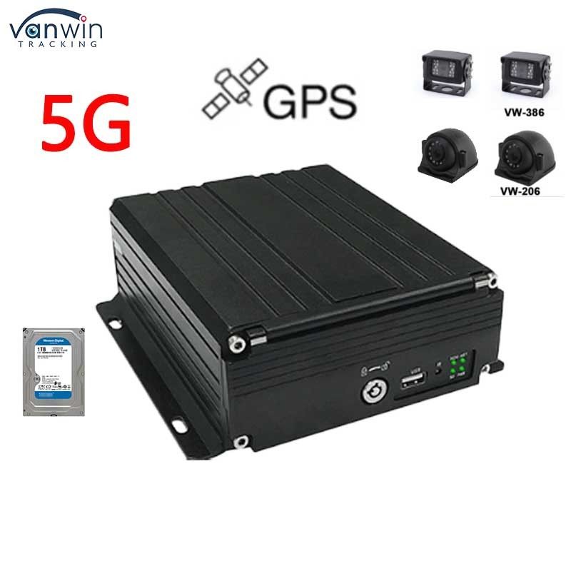 4 canaux HDD DVR 5G GPS Tracking 1080P HD Moblie DVR Système vidéo Support OEM / ODM Pour voiture camion bus MDVR voiture Black Box