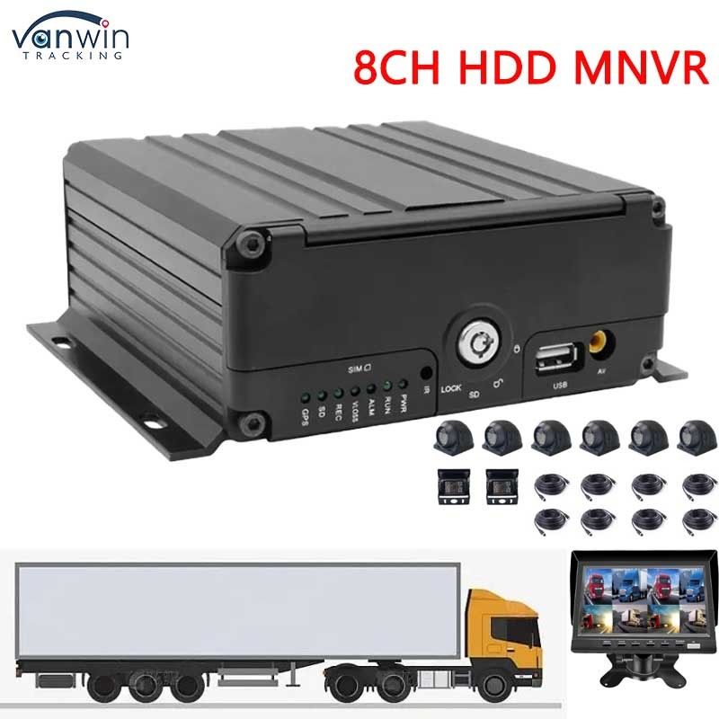 H.264 8 canaux MNVR avec 4G WiFi Traqueur GPS de véhicule optionnel pour le support de véhicule OEM