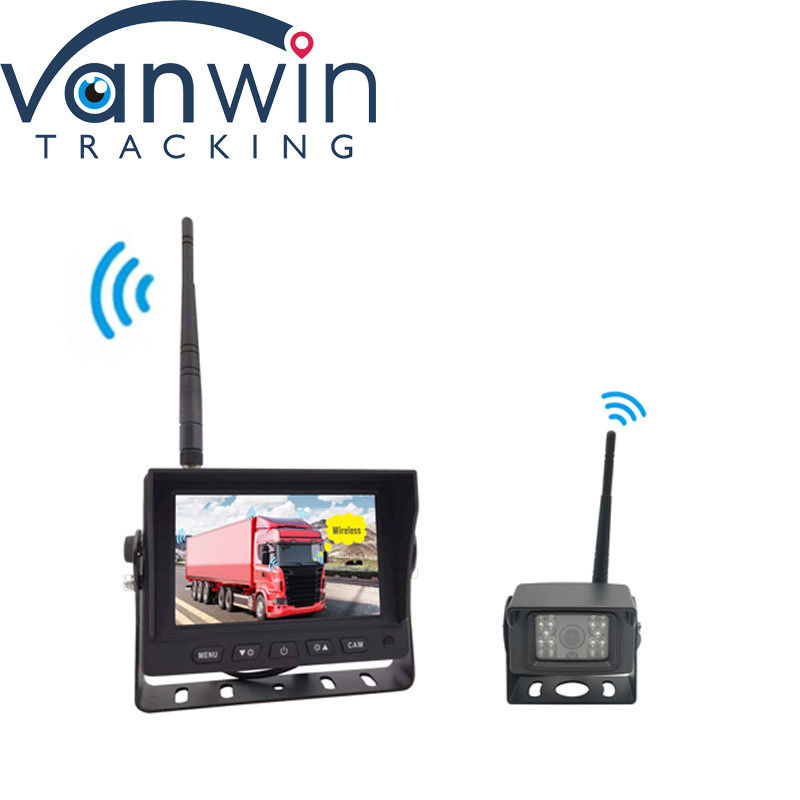 DVR numérique HD sans fil de 5 pouces avec affichage quad-split pour la surveillance de la sécurité des camions en marche arrière