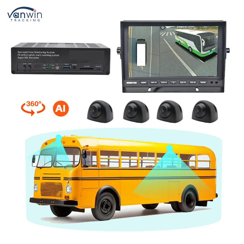 Système de vue d'oiseau 360 autour Système de sécurité pour véhicule Camion Autobus Aide à la marche arrière