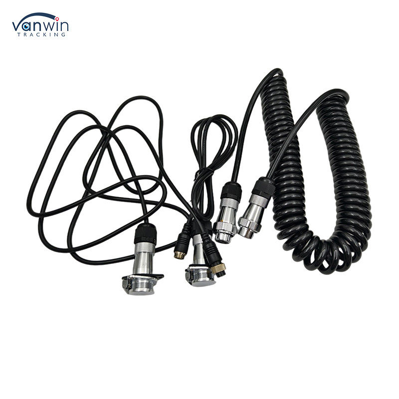 12V câble électronique de caméra pour camion bus tracteur caméras de vue arrière Matériau de contact de cuivre Niveau de protection IP68