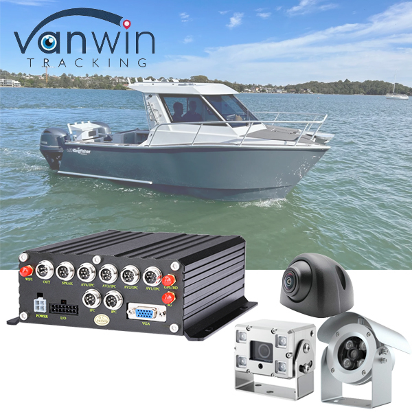 Enregistreur vidéo numérique mobile MNVR 6 canaux HDD SSD NVR mobile avec GPS 3G 4G pour les navires de pompage de sable