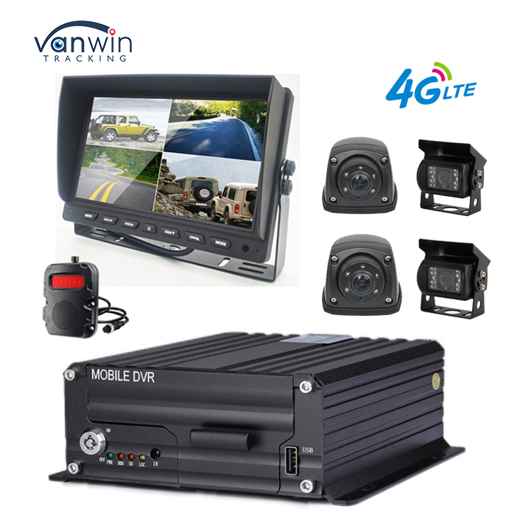 Caméra 1080P 4CH MDVR, moniteur étanche de 7 pouces, enregistreur 4G GPS, caméra de recul pour bus, camion, voiture, aide au recul