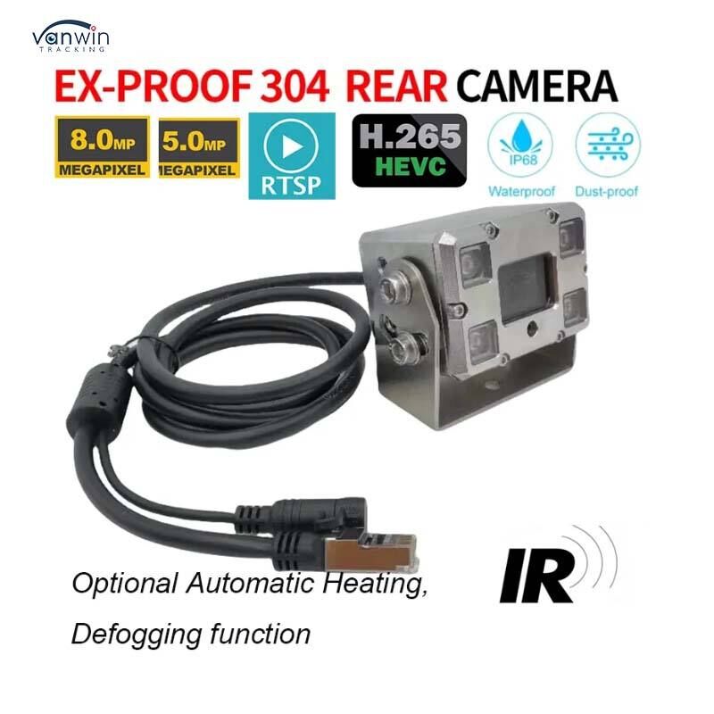 Boîtier antidéflagrant Caméra de véhicule en acier inoxydable IP68 Surveillance de galerie de mine