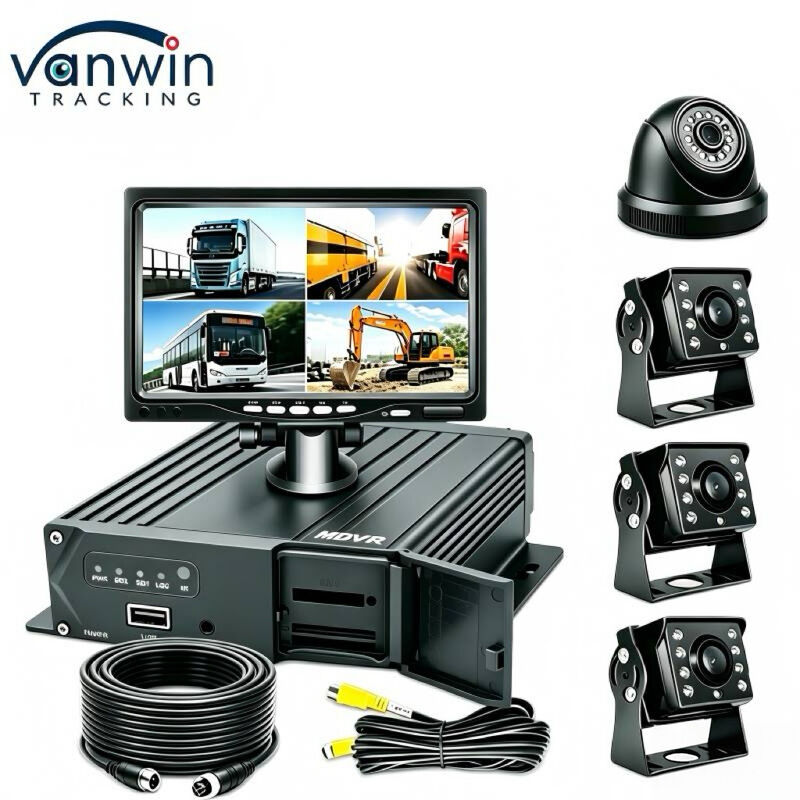 Enregistreur vidéo mobile 1080P personnalisable à 4 canaux.