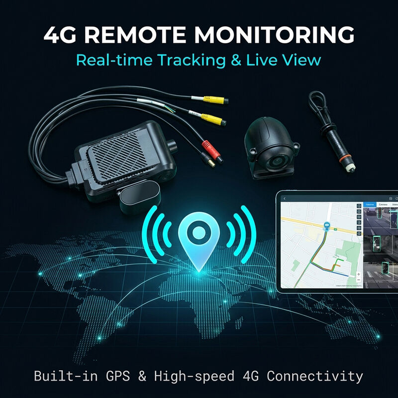 Enregistreur de bord intelligent 4G avec IA vidéo télématique GPS WiFi et bouton de panique SOS pour la sécurité de la flotte