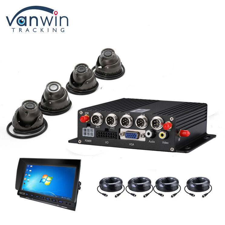 4 canaux DVR mobile avec GPS Tracker et 1080P Caméra de voiture pour le système de sécurité des bus