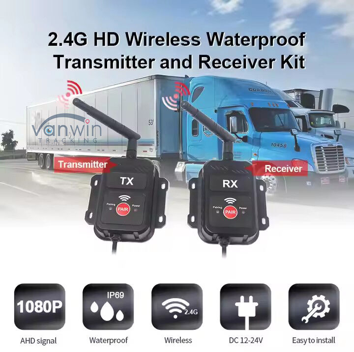 2.4G Transmetteur Récepteur Sans Fil AHD Convient pour Caméra de Camion Bus Transmetteur Appareil Sans Fil