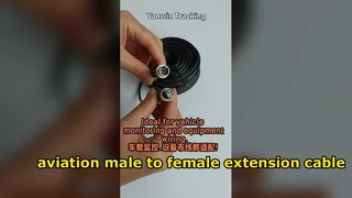 Câble d'extension aviation mâle à femelle à 4 broches